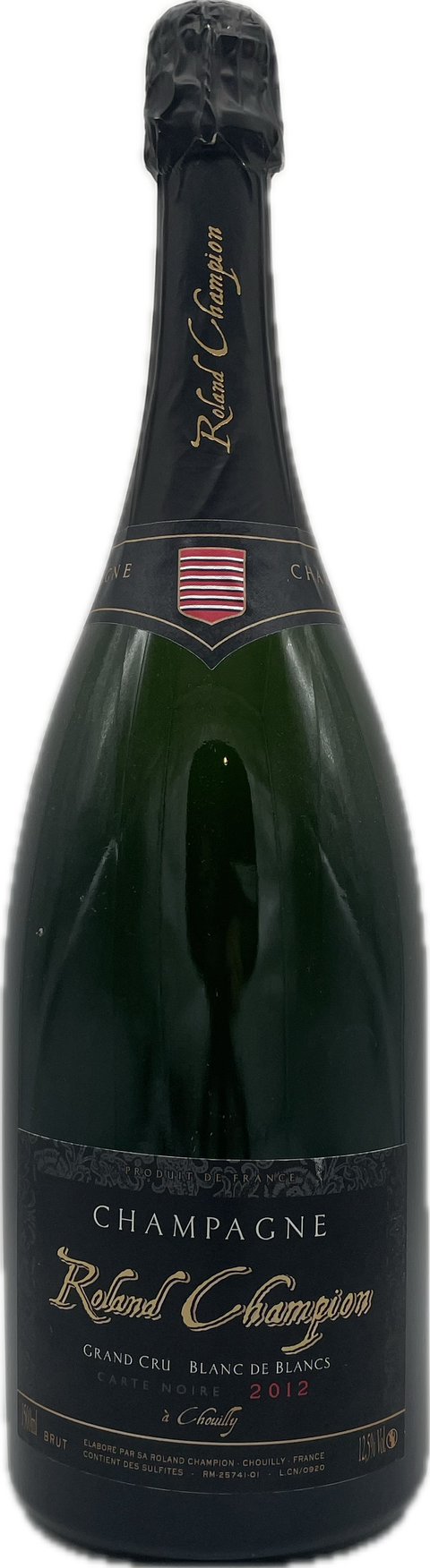Champagne Roland Champion Grand Cru Blanc de Blanc "Carte Noire" 2012 Magnum