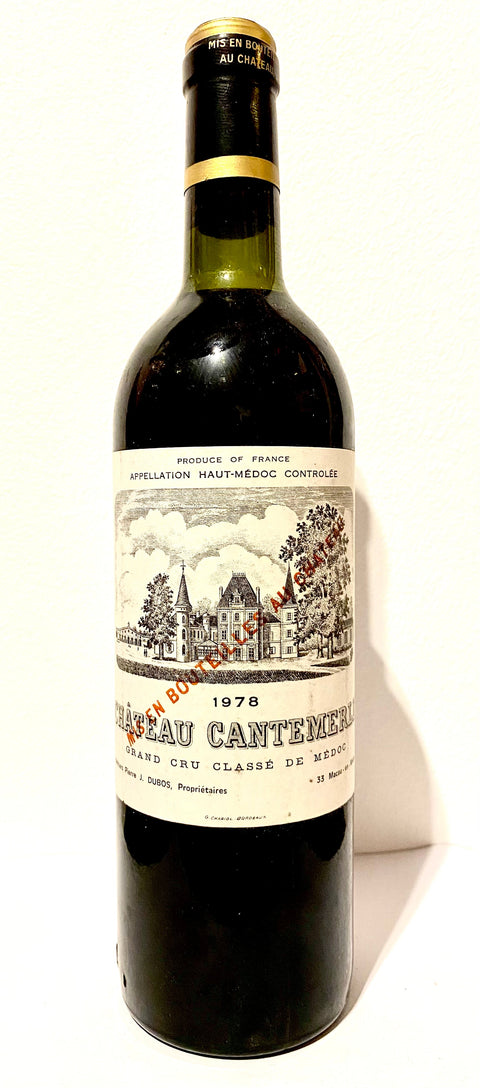 Château Cantemerle Haut-Medoc Grand Cru Classé 1978 - Rarität