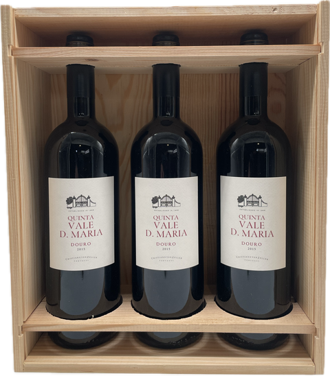 Quinta Vale D. Maria Douro Red 2015 - 3 Flaschen in Holzkiste