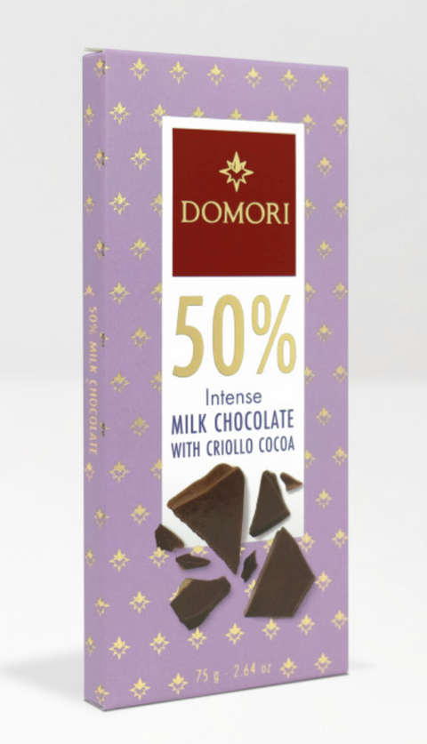 DOMORI | Milchschokolade »Intense« 50% mit Criollo-Kakao | 75g
