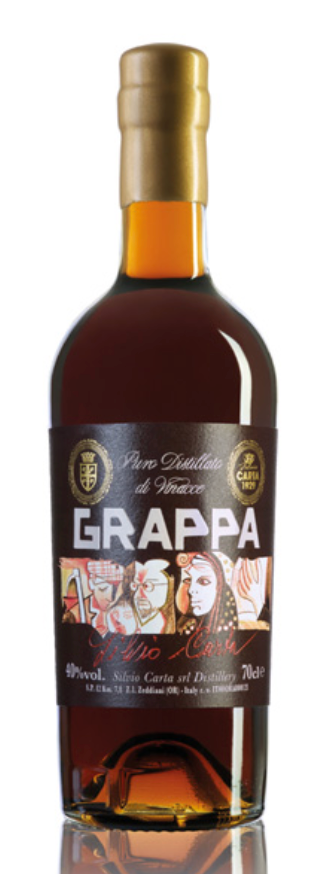 Silvio Carta Srl  Grappa Invecchiata II 0,7l. - 40 Gr. Italien Sardinien Grappa