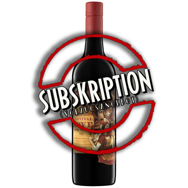 SUBSKRIPTION - Mollydooker Carnival of Love Shiraz - 6 Flaschen jg. 2021 in Subskription